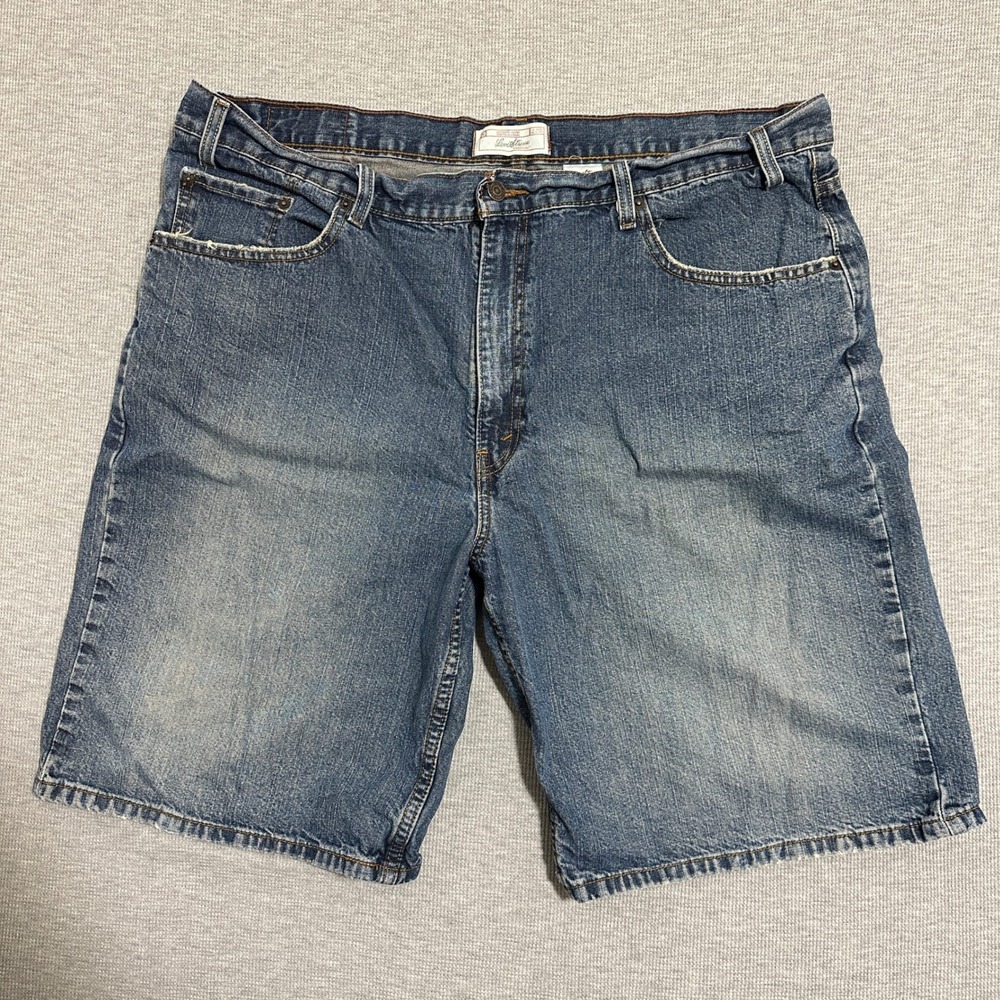 Levi Strauss Signature Mens 42 Blue Denim Shorts Relaxed Fit 100% Cotton C42